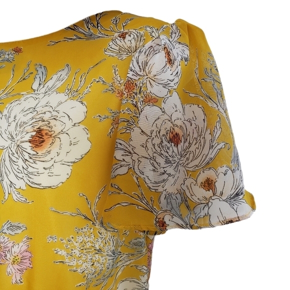 Vintage 70s Jody California Womens Size M Floral Boho Prairie Maxi Dress - Picture 5 of 6